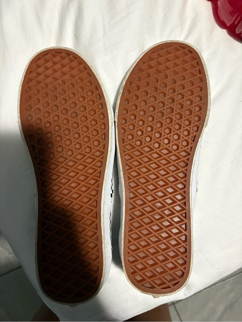 Vans Light Blue Canvas Slip-On Loafers